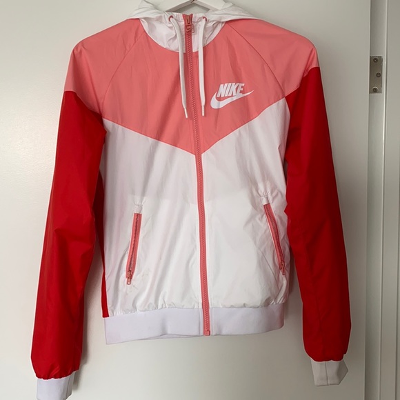 Nike Jackets & Blazers - Nike Pink/Red Retro Windrunner Jacket